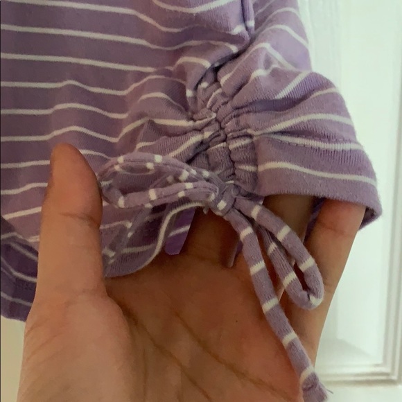 Purple striped romper - Picture 2 of 4